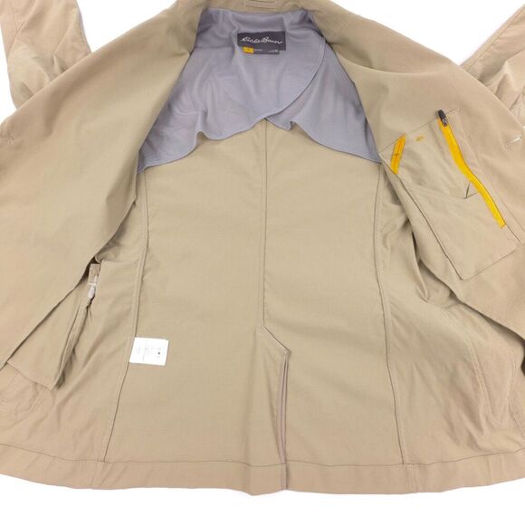 NEW Eddie Bauer Travex Travel Blazer Utility Jacket DWR Gorpcore Cargo Khaki 40 - Picture 8 of 12